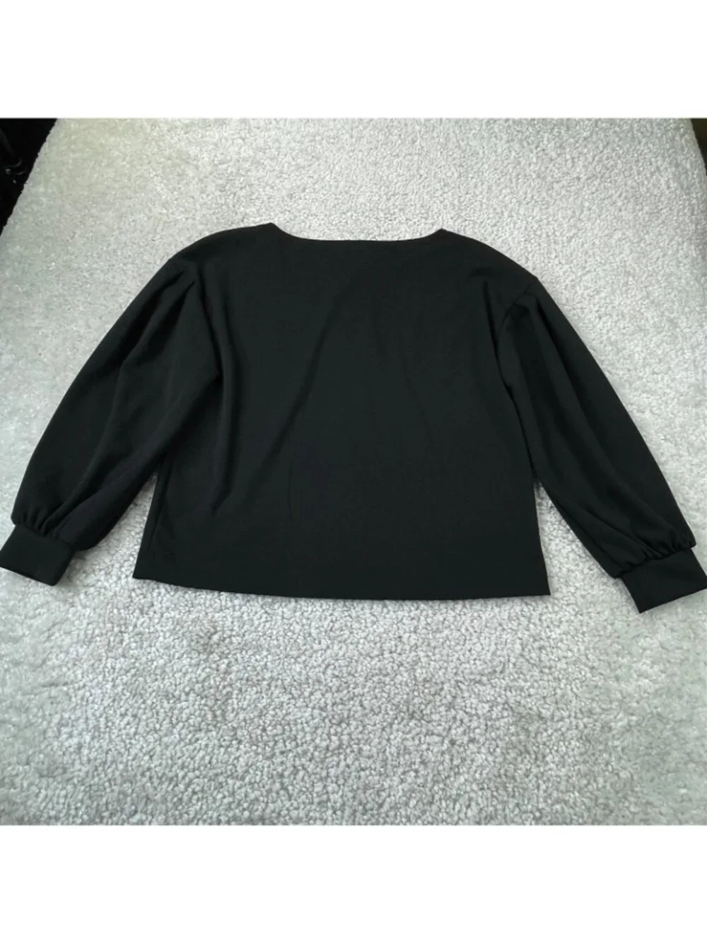Banana Republic Dropped Shoulder Blouse Black Womens Medium